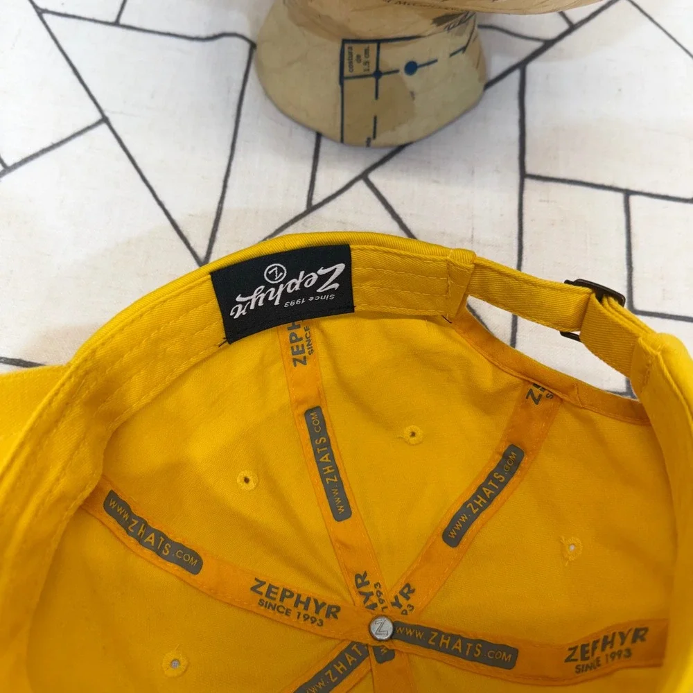 Zephyr Wyoming‎ Cowboys Hat OSFM Yellow Bucking Horse Embroidered Dad Cap